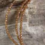 Hessoniet (Oranje Granaat) ketting 2 mm