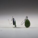 Jade oorhangers (groene)