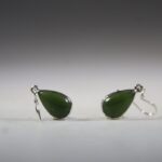Jade oorhangers (groene)