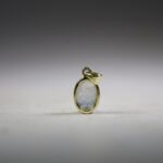 Maansteen (Blauwe of Regenboog) Hanger Gold plated