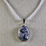 Pinoliet hanger + maansteen ketting 2 mm (set)