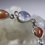 Maansteen / Zonnesteen armband