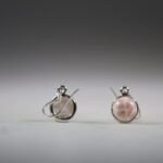 Natroliet Roze uit Indonesië (Rhodatroliet) Oorhangers