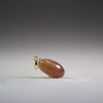 Perzik Maansteen Hanger (gold plated)