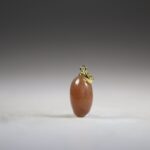 Perzik Maansteen Hanger (gold plated)