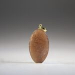Perzik Maansteen Hanger (gold plated)