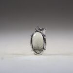 Prasiolietkwarts Hanger, facet geslepen