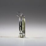 Prasiolietkwarts Hanger, facet geslepen