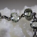 Prasiolietkwarts armband, facet geslepen