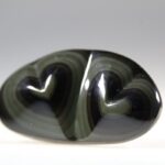 Regenboog Obsidiaan Dubbel Hart
