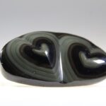Regenboog Obsidiaan Dubbel Hart