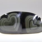 Regenboog Obsidiaan Dubbel Hart