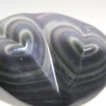 Regenboog Obsidiaan Dubbel Hart