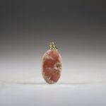 Rhodochrosiet hanger (gold plated)