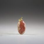 Rhodochrosiet hanger (gold plated)