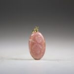 Rhodochrosiet hanger (gold plated)