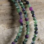Robijn Zoïsiet ketting 3mm