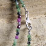 Robijn Zoïsiet ketting 3mm