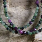Robijn Zoïsiet ketting 3mm