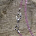 Roze Toermalijn ketting 2 mm