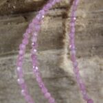 Roze Toermalijn ketting 2 mm