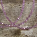 Roze Toermalijn ketting 2 mm