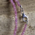 Roze Toermalijn ketting 3 mm