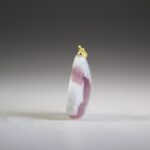 Toermalijn Roze in Albiet hanger (gold plated)