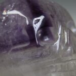 Skull/Schedel van Amethist met fantomen