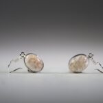 Stilbiet met Scoleciet oorhangers