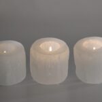 Seleniet waxinelichthouder set van 3